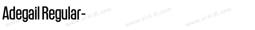 Adegail Regular字体转换